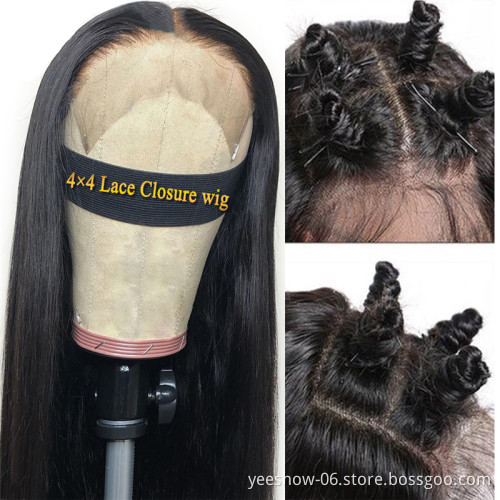 Good Quality Great Price 100% Brazilian Straight Human Hair Wig Lace Front Wig Cheap Half Wigs Human Hair